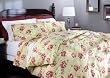 Pinzon 160-Gram Printed Flannel Full/Queen Duvet Cover, Brick Floral