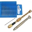 23 Spiral Hand Drill Swivel Pin Vise Twist Drill Bits