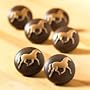 6 HORSE pony WESTERN knobs DRAWER PULLS cabinet NEW
