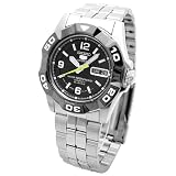 SEIKO5 (セイコー5) 腕時計 100M防水 オートマチック メンズウォッチ SNZE59J1 ブラックの画像