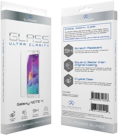 Galaxy Note 4 Edge, GLASSIER Tempered Glass Screen Protector for Galaxy Note Edge