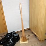 天然木製　樺の木　靴べらセット　白木