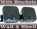 Car Van Boat Caravan Truck Home 112mm 2-Way Pod Speakers With Mounting Brackets - Pair