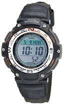 Casio Men's Digital Compass Twin Sensor Green Nylon Band Sport Watch #SGW100B-3V