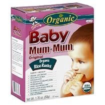 Hot Kid Organic Baby Mum-Mum Original Rice Rusks, 24-Count Rusks (Pack of 6)