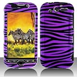 Premium - HTC myTouch 4G/HD Purple/Black Zebra Cover - Faceplate - Case - S ....