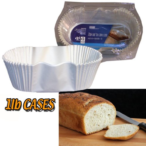 Best Price For 20 x OVAL 1LB BREAD LOAF MAKING WHITE DISPOSABLE PAPER
