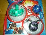Bakuglow Bakugan Starter Pack (Green Alpha Percival, Black Neo Dragonoid, Blue Mystery Ball)