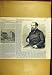 1857 RUSSELL CORRESPONDENT CLEMENT'S INN OLD PRINT