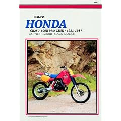 Honda CR250-500R Prolink, 1981-87: Clymer Workshop Manual