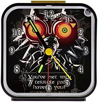 legend of zelda majora's mask Custom Square Black Alarm Clock