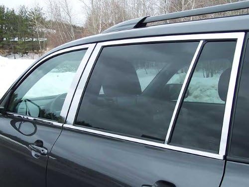 AutoZ Chrome Trim Stainless 14 Piece Window Package 2008-2013 TOYOTA HIGHLANDER