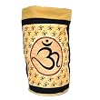 Hindu OM 100% Pre-Shrunk Cotton Full Sized Backpack, Tan
