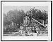 Historic Print (L): [Construction equipment in excavation at site for the United Stat...