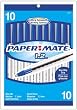 Paper Mate 1.2 Stick Ballpoint Pens, 10 Blue Ink Pens(70617)