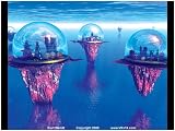 Surreal Sphere Cities #1, 11in.x14in., Giclee on Photo Paper,