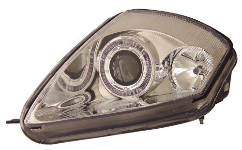 MITSUBIHI ECLIPSE 00 04 PROJECTOR HEADLIGHTS HALO CHROME CLEAR