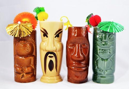 Easter Islander Tiki Mugs - 3 dz.