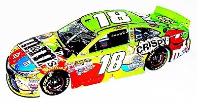 AUTOGRAPHED 2015 Kyle Busch #18 Crispy M&Ms Racing SONOMA WIN (Toyota Save Mart 350 at Cali) Raced Version with Victory Lane Confetti Signed Lionel 1/24 NASCAR Collectible Diecast Car with COA (#0410 of only 1,393 produced!)