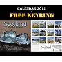 SCOTLAND CALENDAR 2012 + FREE KEYRING 