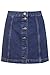 Dixperfect Button-Front A-Line Denim Skirt for Women and Girls