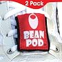 Bean Pod 2 Pk: Universal Nike+ iPod Sensor Holder - Nike Plus iPod Sensor Cases, Works w/ All Shoes: 1 Red Sensor Shoe Pouch and 1 Blue Sensor Shoe Pouch