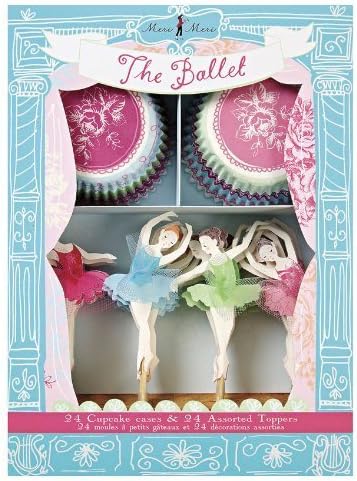 Meri Meri Little Dancers Ballet Cupcake Kit - cake cases & toppers by Baby Celebrations