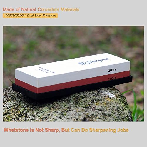 1000/3000 Grit Combination Corundum Whetstone Dual-sided Knife Sharpening Stone for Kitchen Sushi Knives by Sharpener