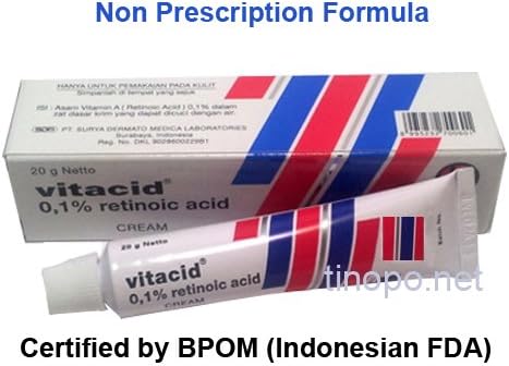 Retinol 0,1% Ceam + Vitamin A for Anti-Ageing, Acne Vulgaris Treatment, Pimples, Comedos, Wrinkles