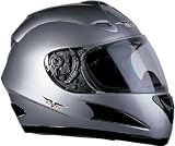 Vcan V100 Silver Full Face DOT Approved Motorcycle Helmet - XL