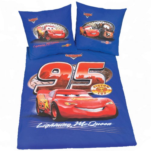 Herding 4429 52 050 - Disney Cars Bettwaesche, 80/80 und 135/200 cm, Linon