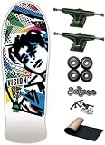 Vision Mark Gonzales White Retro Old School Skateboard Complete New On Sale