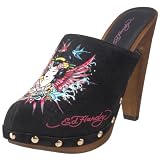 Ed Hardy Women's Portland Clog,Black-10fpr102w,8 M US