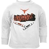 Texas Longhorns Toddler White Crayon Long Sleeve T-shirt