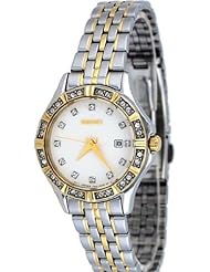 Seiko White Dial Two-tone Ladies Watch SXDF16