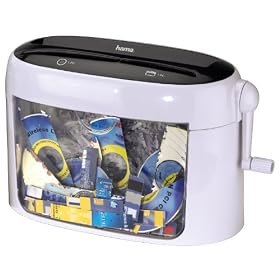 Hama Manual Cross-cut Shredder "cc 216m", Black