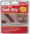Red Devil 150 Caulk strip Tub & Wall medium white 7/8-inch by 11-feet