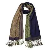 100% Viscose Double-sided Four Colors Solid and Leopard Pattern Pane Fringed Long Scarf - Various Colors Available