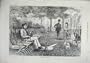 1871 October Man Sitting Park Policeman Woman Baby Dog