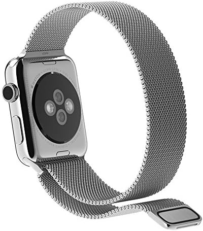 Apple Watch Band, JXCN Best Milanese Loop Stainless Steel Bracelet Strap Magnetic Closure for Apple iwatch Sport Edition 42mm
