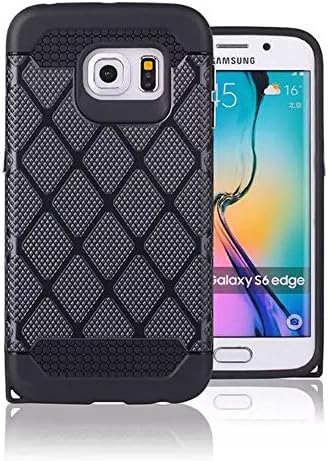 Digphone Black 2 in 1 Heavy Duty TPU Silicone Gel+PC Plastic Case Cover For Samsung Galaxy S6 G920F
