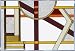 Brown ART DECO ARCHITECTURAL Suncatcher Window 14 Brown ART DECO ARCHITECTURAL Suncatcher Window 14