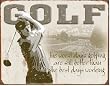 Golf - Best Days Metal Tin Sign
