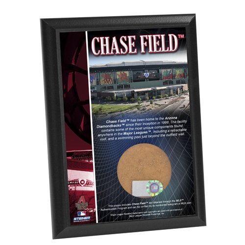 MLB Arizona Diamondbacks Chase Field 4x6-Inch Game Used Dirt Plaque Photomint