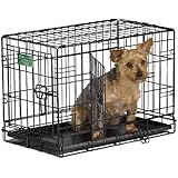MidWest iCrate Double-Door Folding Metal Dog Crate, 22 Inches by 13 Inches by 16 Inches