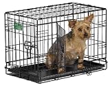 Midwest iCrate Double-Door Folding Metal Dog Crate - 22 Inches by 13 Inches by 16 Inches