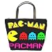 Bucket Bag (Leather) (Purse, Handbag) of Vintage Pacman Graphic (Pac Man)