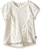 Rosie Pope Girls' Foil Printed Slub Top with Fringe Detailing