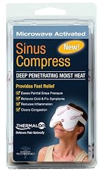 Thermalon Microwave Activated Moist Heat-Cold Sinus Mask for Sinus Pressure, Headaches, TMJ,  5.5 " X 8"