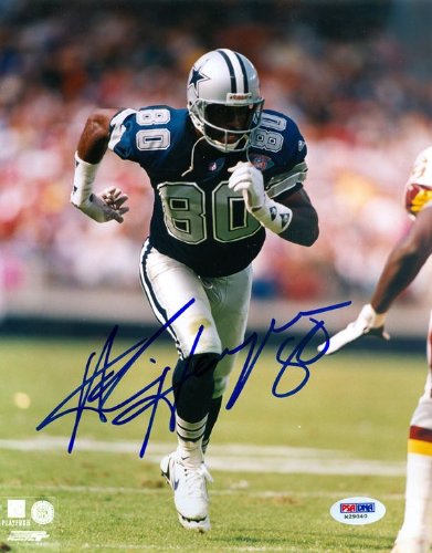 Alvin Harper Autographed Dallas Cowboys 8x10 Photo PSA